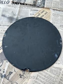 Vintage 1949 Popeye Brand Yellow Pop Corn 12 Inch Porcelain Enamel Sign