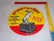 Vintage 1949 Prest-o-lite Battery Donkey 11 3/4 Porcelain Metal Gasoline Sign