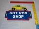 Vintage 1950 Hot Rod Shop Auto Parts Lightning 12 Metal Car Gasoline & Oil Sign