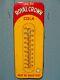 Vintage 1950's Royal Crown Cola (nehi Corp) Thermometer / Sign- Yellow Version
