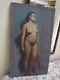 Vintage 1950s Brendon Berger Realistic Nude Woman Oil On Canvas Signed # 4 Of 4