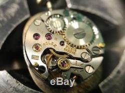 Vintage 1950s Ladies Rolex Precision 18k Gold Cal 1401 18j 5x Signed Watch