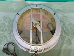 Vintage 1950s Swihart Lighted Pepsi Cola Advertising Wall Clock WORKING sign