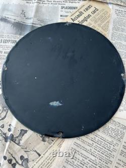 Vintage 1951 Sinclair Gasoline Dino Fuel Pump 12 Inch Porcelain Enamel Sign