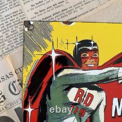 Vintage 1952 Sinclair Gasoline Antirust 8x12 Inches Porcelain Enamel Sign