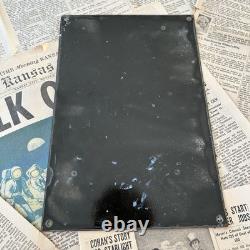 Vintage 1952 Sinclair Gasoline Antirust 8x12 Inches Porcelain Enamel Sign