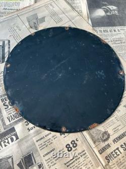 Vintage 1953 Smokey The Bear Forest Fire Wildfire 12 Inch Porcelain Enamel Sign