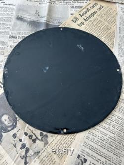 Vintage 1955 Stinker Station Skunk Fearless Fariss 12 Inch Porcelain Enamel Sign