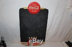 Vintage 1956 Coca Cola Restaurant Menu Board Soda Pop 29 Sign