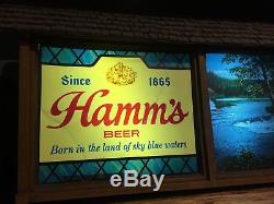 Vintage 1956 HAMMs Beer Sign Scene O Rama WORKING