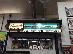 Vintage 1957 Hamm's Beer Lighted Sign 77 Land of Sky Blue Waters Illinois