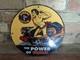 Vintage 1957 Signal Gasoline Porcelain Gas Station Pump Sign 12