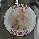Vintage 1958 Gilmore Motor Oil''roar With Gilmore'' Porcelain Gas & Oil Sign