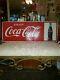 Vintage 1960 Enjoy Coca Cola Gasoline And Oil Advertising Matel Sign