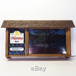 Vintage 1960's Hamm's Beer Lighted Motion Scrolling Sign Scene-O-Rama