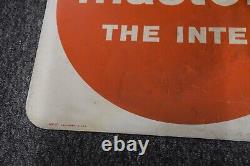 Vintage 1960's Master Charge Credit Card 2 Sided 29 x 18 inch Metal Sign