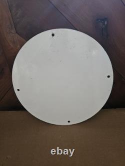 Vintage 1961 Dated Top's Harley-davidson Sales Service Porcelain Gas Oil Sign