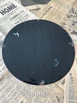 Vintage 1962 Esso Gasoline Happy Motoring 12 Inch Porcelain Enamel Sign