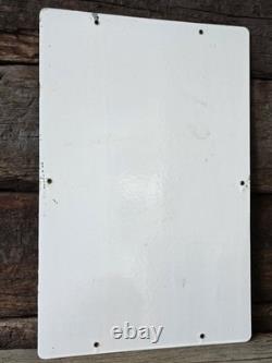 Vintage 1962 Texaco Sky Chief Marine Gasoline Porcelain Gas Station Sign, 18×12