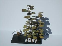 Vintage 1966 Curtis Jere Signed Metal Snails Tree Modernist Metal Sculpture 17