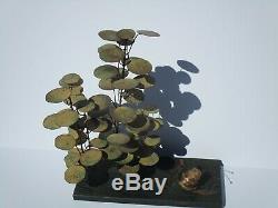 Vintage 1966 Curtis Jere Signed Metal Snails Tree Modernist Metal Sculpture 17