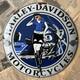 Vintage 1969 Harley Davidson Motorcycles 12 Inch Convex Porcelainenamel Sign