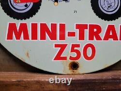 Vintage 1971 Honda Porcelain Sign Motorcycle Dirt Bike Mini Trail Z50 Scooter