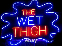 Vintage 1980's THE WET THIGH Neon Sign Strip club / BAR decor ART collect
