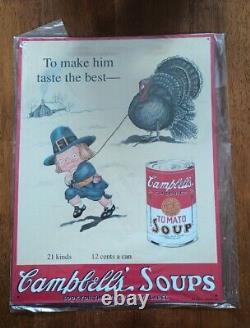 Vintage 1993 Campbells Soup Metal Signs Set Of 18 NIB Rare