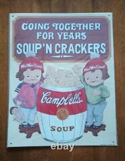 Vintage 1993 Campbells Soup Metal Signs Set Of 18 NIB Rare