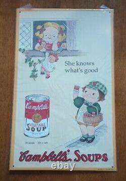 Vintage 1993 Campbells Soup Metal Signs Set Of 18 NIB Rare