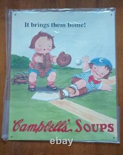 Vintage 1993 Campbells Soup Metal Signs Set Of 18 NIB Rare