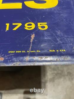 Vintage 29 Original SST Embossed We Sell Bird Building Materials Tin Sign