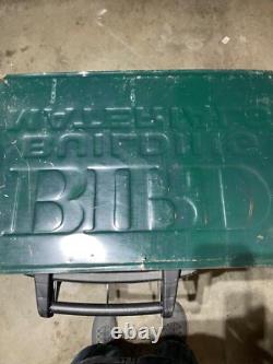 Vintage 29 Original SST Embossed We Sell Bird Building Materials Tin Sign