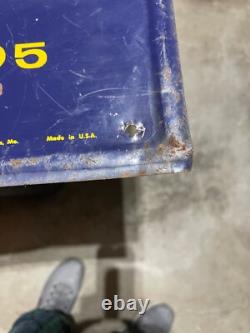 Vintage 29 Original SST Embossed We Sell Bird Building Materials Tin Sign