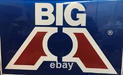 Vintage 2 Sided Big A Auto Parts Metal Sign 36x23