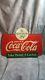 Vintage 2-sided Drink Coca-cola 6 Bottles 25 Cents Metal Coke Rack Sign 1938