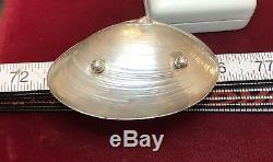 Vintage 2 Sterling Silver Signed Wallace Clam Shell Dish Nut Trinket 4020 Soap