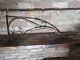 Vintage 32 Vintage Wrought Iron Bracket Gas Oil Porcelain Advertising Sign