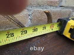 Vintage 32 Vintage Wrought Iron Bracket Gas Oil Porcelain Advertising Sign