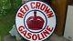 Vintage 42 Porcelain Gasoline Advertising Sign Red Crown Gasoline Estate