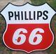 Vintage 48 1959 Phillips 66 Double Sided Porcelain Sign