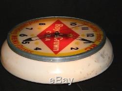 Vintage 50's RC Royal Crown Cola Lighted Clock Sign SO BUBBLY FRESH