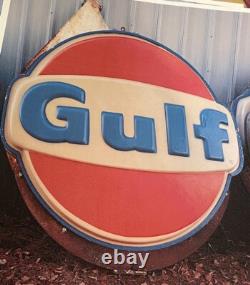 Vintage 70's Gas Station Signs. 78x73 LARGE Formed Plastic 10 Avail