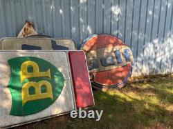 Vintage 70's Gas Station Signs. 78x73 LARGE Formed Plastic 10 Avail