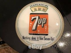 Vintage 7 Up Bubble Glass scale thermometer