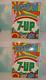 Vintage 7-up Double Sided Sign! Excellent! Peter Max Design