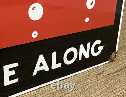 Vintage 7up Soda Pop Porcelain Sign Gas Station Seven Motor Oil Pepsi Cola