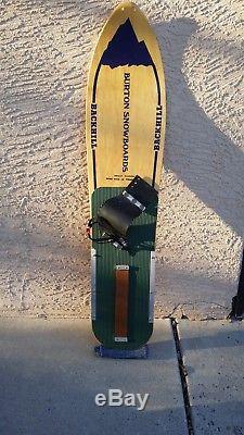Vintage 80s Burton Backhill Snowboard Very Good Condition, Hand Signed
