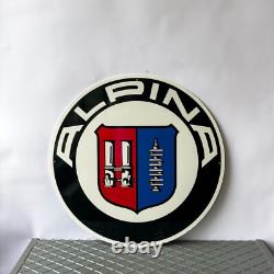 Vintage ALPINA Logo German Tuning Heritage Heavy Metal Sign 19.7 (50cm)